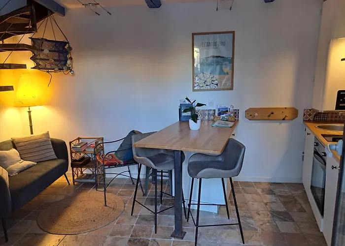 La Trémière, maison de village, sauna, vue garrigue